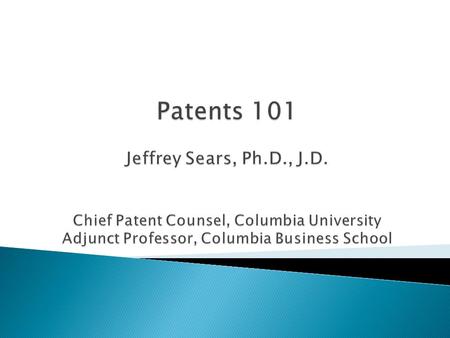  national legal protection for an invention  invention = solution to a real-world problem that works for its intended purpose  exclusive right to prevent.