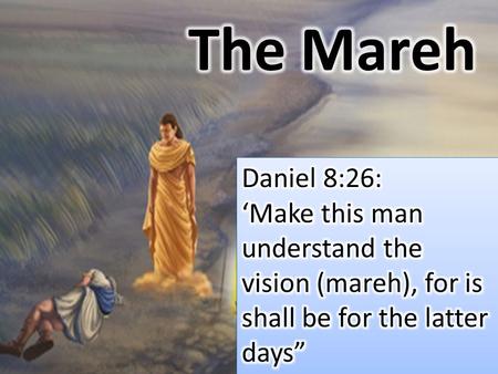 Now as he was speaking with me, I was in a deep sleep on my face toward the ground: but he touched me, and set me upright. 19 And he said, Behold,