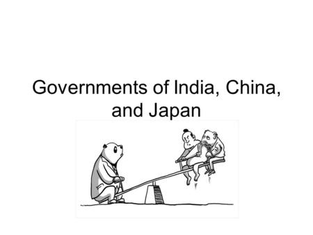 Governments of India, China, and Japan