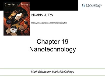 Nivaldo J. Tro  Mark Erickson Hartwick College Chapter 19 Nanotechnology.