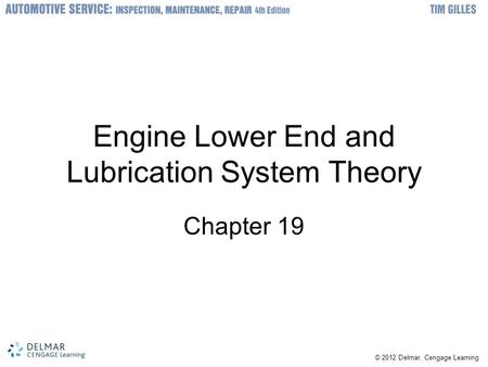 Engine Lower End and Lubrication System Theory