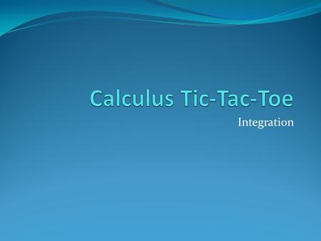 Integration. First some review… To integrate, you must have a sum/difference or constant multiple combination of a variable to a number power (x n ).