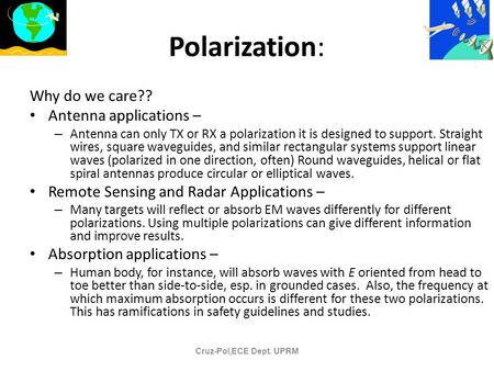 Dr. S. Cruz-Pol, INEL 4152-Electromagnetics