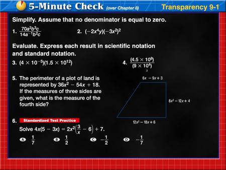 Transparency 1. Lesson 1 Contents Example 1Classify Numbers as Prime or Composite Example 2Prime Factorization of a Positive Integer Example 3Prime Factorization.