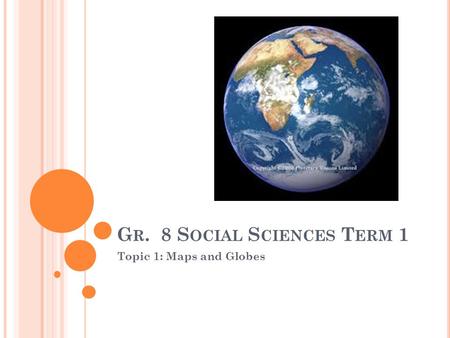 Gr. 8 Social Sciences Term 1