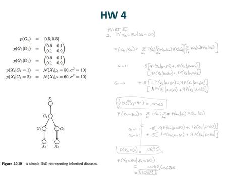 HW 4. Nonparametric Bayesian Models Parametric Model Fixed number of parameters that is independent of the data we’re fitting.