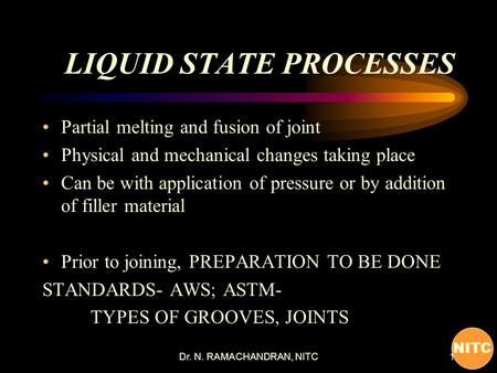 LIQUID STATE PROCESSES