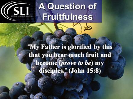 A Question of Fruitfulness