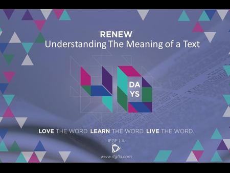 Understanding The Meaning of a Text. I am the true vine, and my Father is the gardener. He cuts off every branch in me that bears no FRUIT, while every.