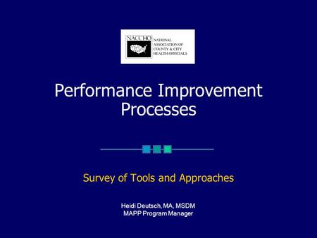 Performance Improvement Processes