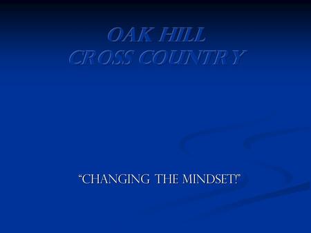 “Changing the Mindset!”. Key Points Accomplishments Accomplishments Philosophy (Mental) Philosophy (Mental) Scheduling / Meet Strategy Scheduling / Meet.