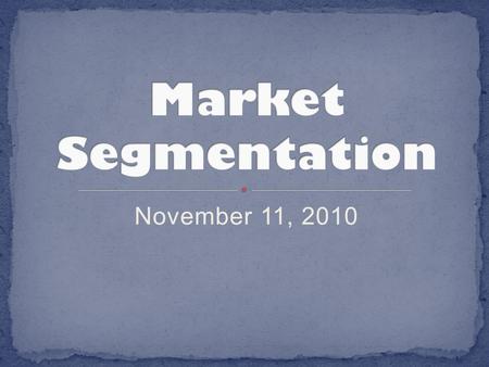 November 11, 2010.  Definition of Marketing  Purpose of Marketing  Marketing Concept  7 Functions of Marketing 1. Channel Management 2. Financing.