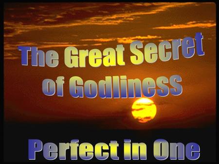 GOD Glory goes to God The Immortal Saints 21 That they all may be one; as thou, Father, art in me, and I in thee, that they also may be one in us: