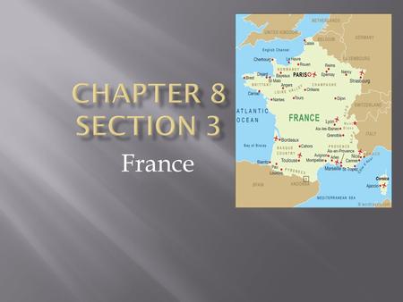 France. After a period of religious conflict, peace was restored to most of France when Henry IV was placed as king. Henry IV was King of France from.