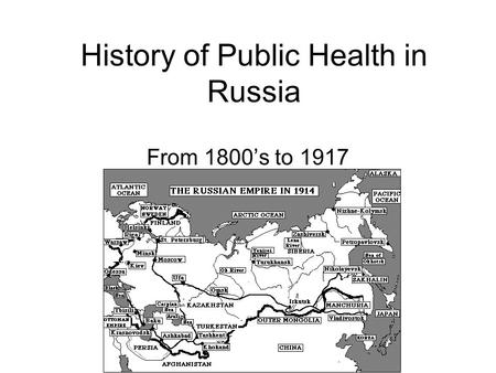 History of Public Health in Russia