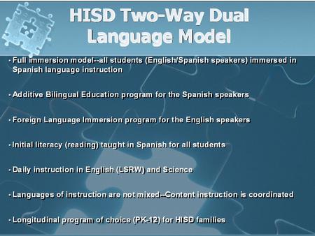 Helms Dual Language Helms Dual Language Magnet offers unique opportunity for each student to: Learn a second language Appreciate other cultures, reaching.