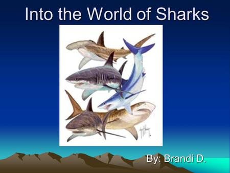 Into the World of Sharks By: Brandi D. Shark Attack Statistics Top 10 Dangerous Sharks Why Sharks Attack How to Swim Peacefully with Sharks Extras.