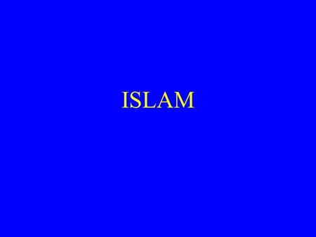 ISLAM BACKGROUND: ARABS Semitic – speaking Nomads Arabian peninsula Tribes ruled by sheikh Caravan trade Persian Gulf to Mediterranean; by 640 ruled.