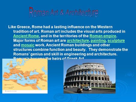 Roman Art & Architecture