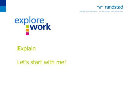 Explain Let’s start with me!. To edit date & footer title choose View>Header/Footer Change fixed date to presentation date Change footer field to title.