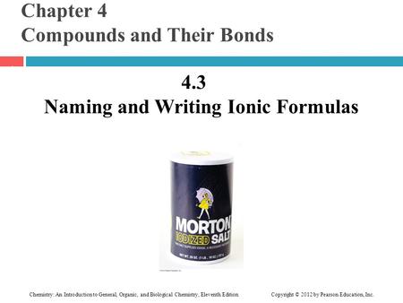 Chapter 4 Compounds and Their Bonds