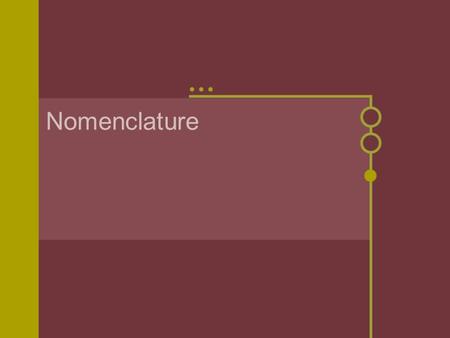 Nomenclature. Naming Compounds Binary Compounds - composed of two elements 1. Contain a metal and a nonmetal 2. Contain two nonmetals.