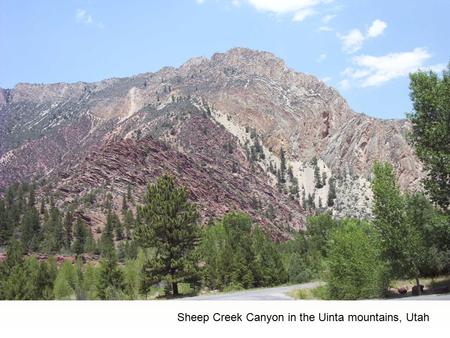 Sheep Creek Canyon in the Uinta mountains, Utah.