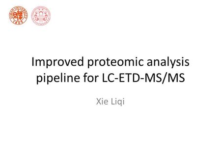 Improved proteomic analysis pipeline for LC-ETD-MS/MS