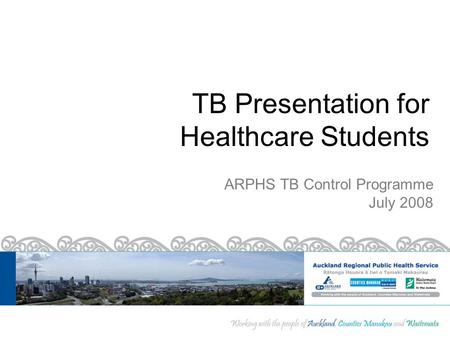 TB Presentation for Healthcare Students