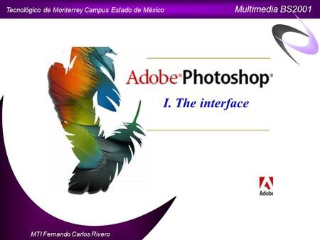Tecnológico de Monterrey Campus Estado de México Multimedia BS2001 MTI Fernando Carlos Rivero I. The interface.