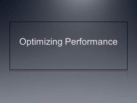 Instructor Notes This lecture discusses three important optimizations The performance impact of mapping threads to data on the GPU is subtle but extremely.