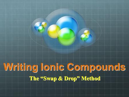 Writing Ionic Compounds