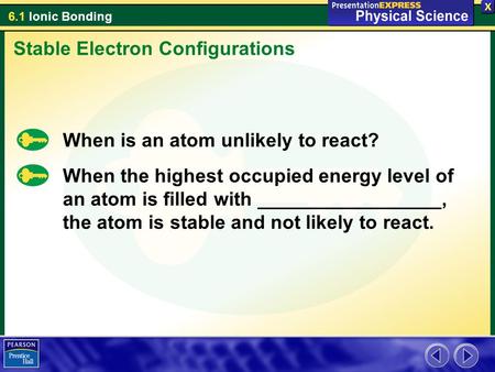 Stable Electron Configurations