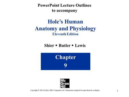 PowerPoint Lecture Outlines to accompany