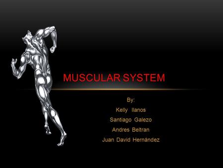 By: Kelly llanos Santiago Galezo Andres Beltran Juan David Hernández MUSCULAR SYSTEM.