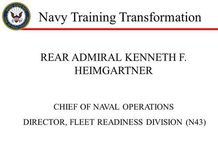 Navy Training Transformation