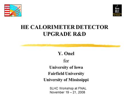 HE CALORIMETER DETECTOR UPGRADE R&D