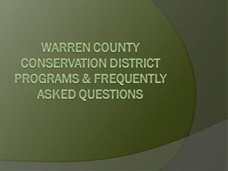 Earth Disturbance Programs  Chapter 102 –Erosion Control & NPDES Permits  Chapter 105-General Permits  Dirt & Gravel Roads Program.