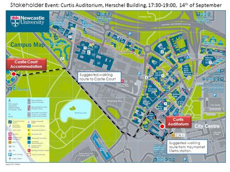 Castle Court Accommodation Castle Court Accommodation Curtis Auditorium Curtis Auditorium Suggested walking route to Castle Court Suggested walking route.