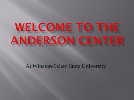 At Winston-Salem State University.  Seasonal Timing -To examine the EMS system and determine the high and low venue usage. The focus is to hold special.