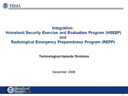 Technological Hazards Divisions