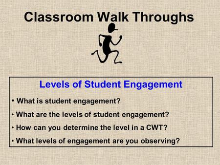 Classroom Walk Throughs