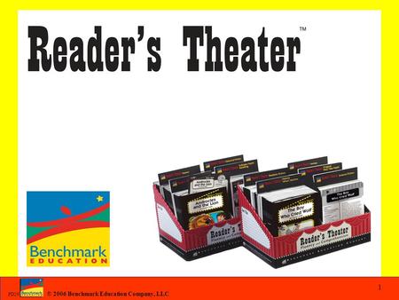 Slide 1 Welcome participants to a four hour product inservice session on Reader’s Theater. This session will help them understand how to effectively use.