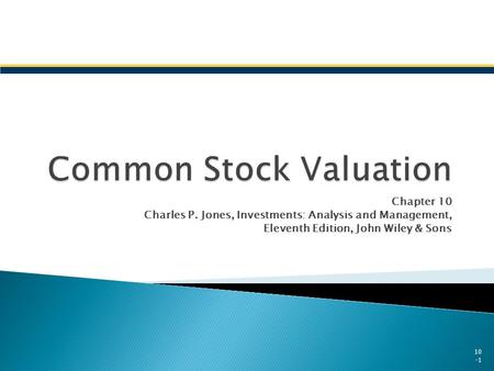 Common Stock Valuation