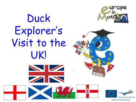 Duck Explorer’s Visit to the UK!. The UK is an island so Duck Explorer came by aeroplane. These are aeroplanes at Newcastle International Airport. This.