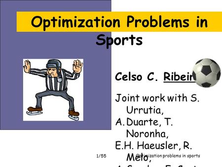 Optimization Problems in Sports