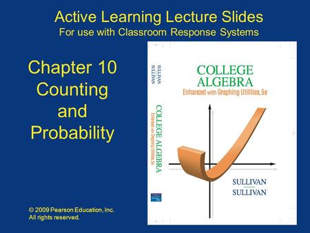 Counting and Probability