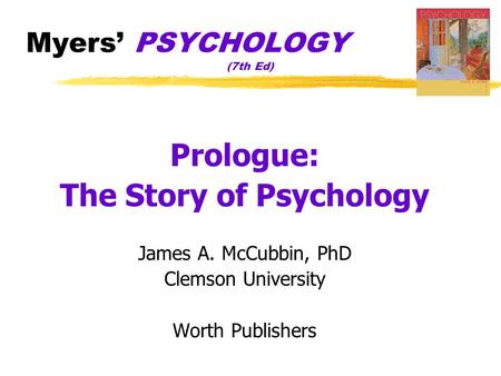 Myers’ PSYCHOLOGY (7th Ed)