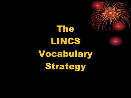 The LINCS Vocabulary Strategy.