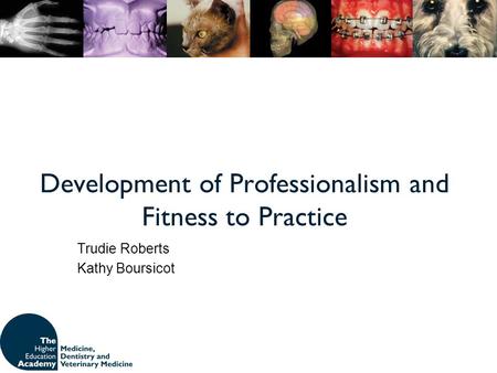 Development of Professionalism and Fitness to Practice